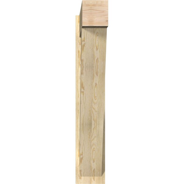 Traditional Block Rough Sawn Outlooker, Douglas Fir, 8W X 38D X 46H